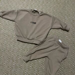 Zara “ Louie “ embroidered sweatsuit